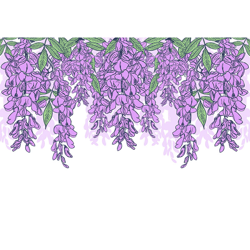 Ταπετσαρία χώρου με Wisteria Floral